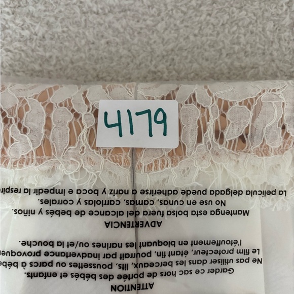 Lulus‎ Dress Womens S White Beige She Knows White Lace Bodycon Bridal Party Gown - Picture 13 of 13